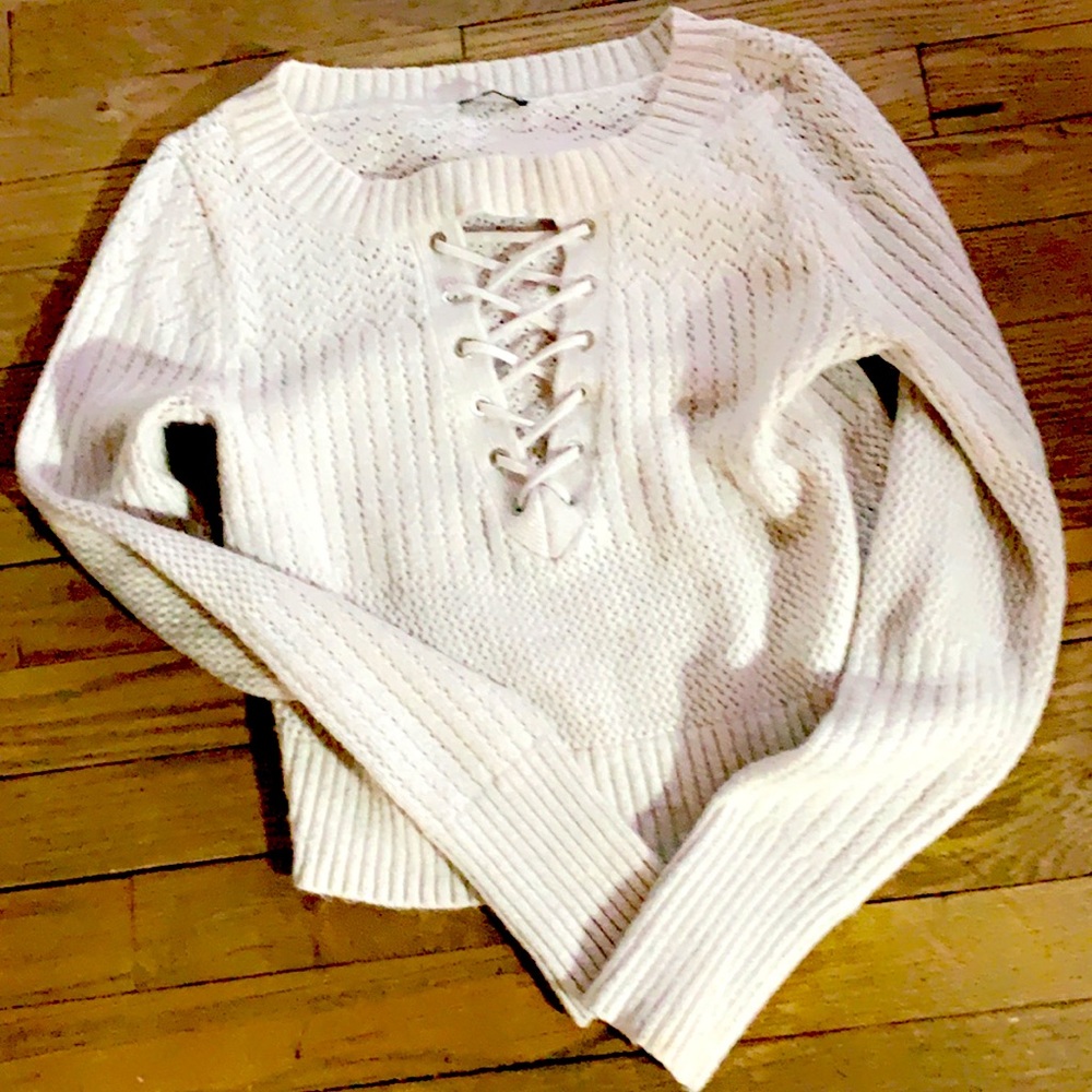 Sweater short length not quite crop